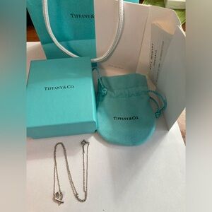 Tiffany & Co. Paloma Picasso Sterling Silver Mini Heart Necklace